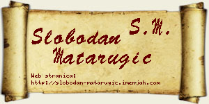 Slobodan Matarugić vizit kartica